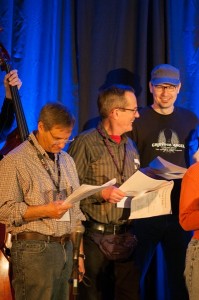 Bob Nesbitt (center) in the Weekend Choir