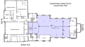 Floor Plan of Southminister United Church - Ground Floor