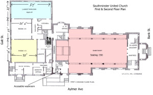 Floor Plan of Southminister United Church - First & Second Floor