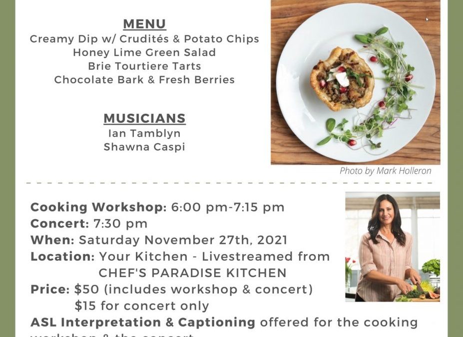 Virtual Cooking Workshop & Concert